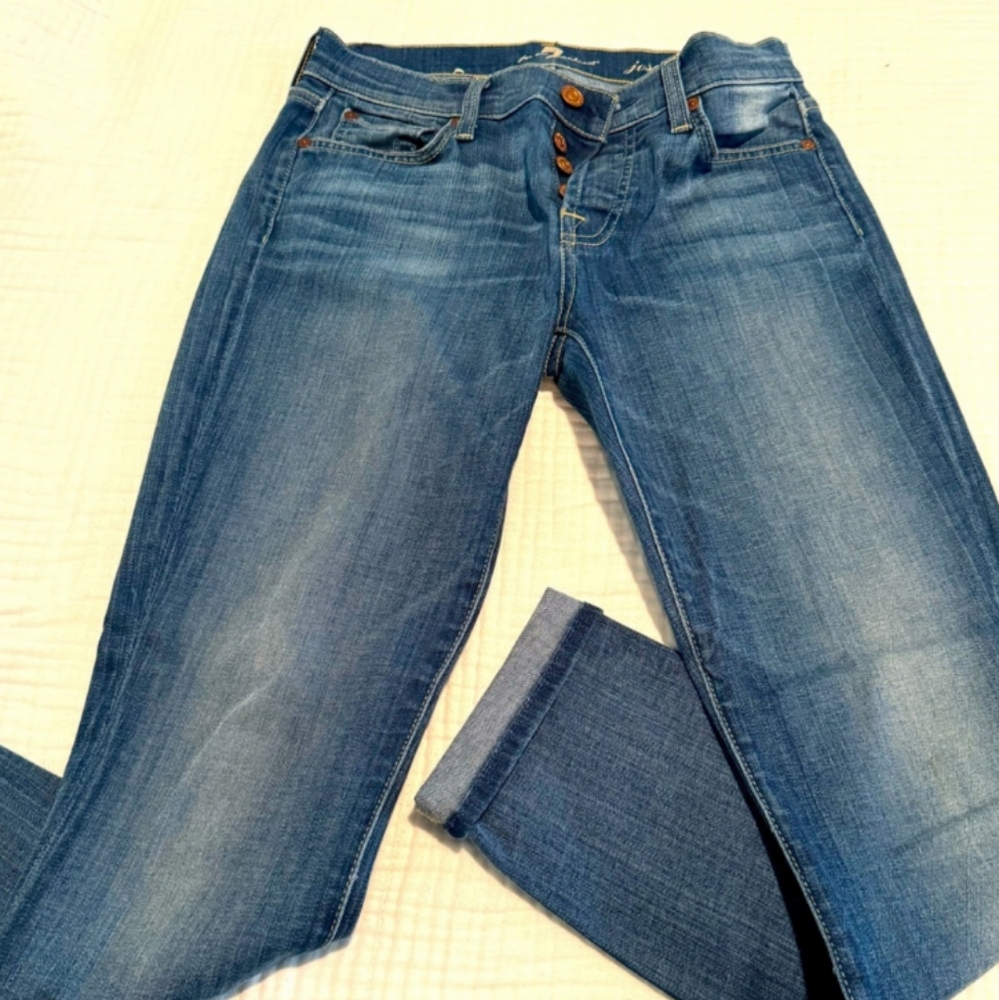 7 For All Mankind Josefina Skinny Boyfriend jeans